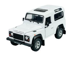 Новая металлическая модель автомобиля Welly Land Rover Defender белого цвета 1:24