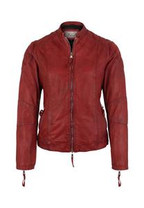 Кожаная куртка Quiny с воротником стойкой 7eleven, красный