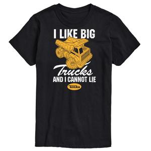 Футболка Big & Tall с рисунком I Like Big Trucks, Black Tonka, черный