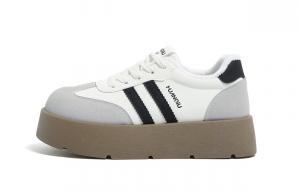 HUANQIU Термообувь Casual низкие для женщин Coverage Height Increasing белые черные