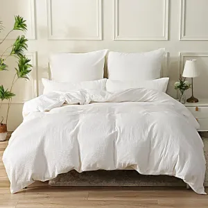 Комплект постельного белья SOULFUL, двуспальный, из муслина, 155x220 см, белый хлопковый комплект постельного белья, 2 предмета, с 1 наволочкой, 80x80 см | Молния Sonstige