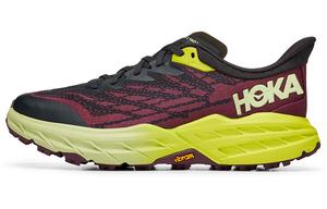Кроссовки Speedgoat 5 женские с низким верхом бордового цвета Hoka One One