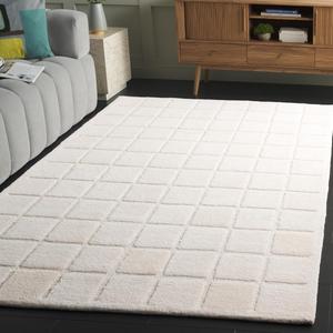 SAFAVIEH коллекция Mykonos ковер, 153 x 244 см, Ivory, ручной работы из шерсти, идеально для гостиной, столовой, спальни (MKN410A)