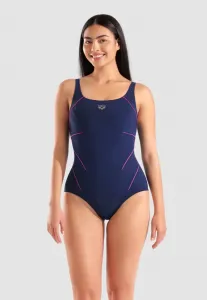 Корректирующее белье, купальник с низким объемом чашечек. Arena, Navy-Fairy Rose