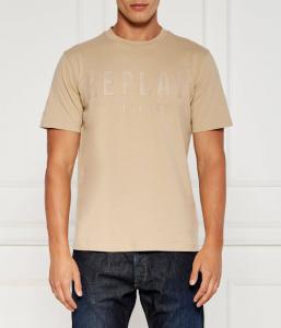 Футболка Replay Regular Fit, бежевый