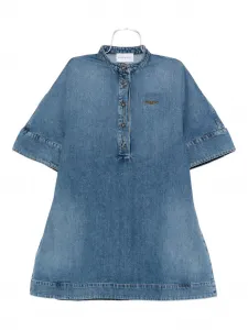 Платье мини с вышивкой Givenchy, синий