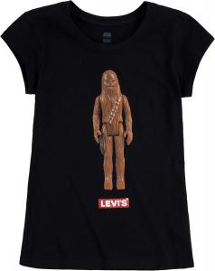 Футболка с принтом для девочек Levi's, Black/Chewbacca
