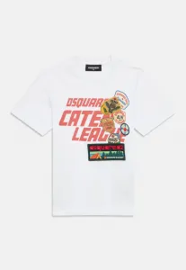 Свободная футболка унисекс с принтом Dsquared2, White