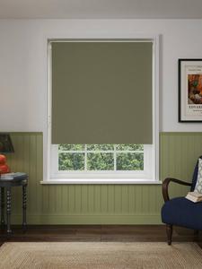 Льняная блэкаут/термо роллетная штора John Lewis, Avocado