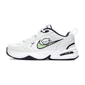 Nike Air Monarch 4 нескользящие и износостойкие кроссовки low-top массивные unisex белый циан