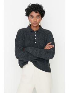 Свитер trendyol, антрацит