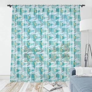 Штора Abakuhaus Reptil 2 шт, 274x220x0,5 см цвет blau und teal