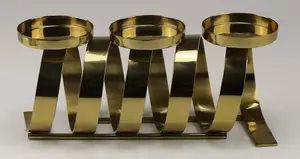 Подсвечник AM Design "Рождественское украшение", (1 шт.), нержавеющая сталь, высота: 13 см 12,00х13,00х30,00 см, цвет goldfarben