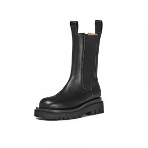 Женские короткие челси-ботфорты BANWEIDIYA, черный