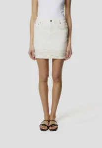 Юбка а-силуэта из вельвета Koroshi, Blanco White