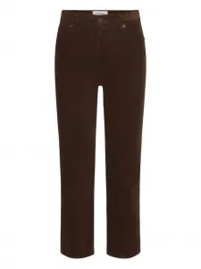 Вельветовые брюки прямого кроя Frame, коричневый