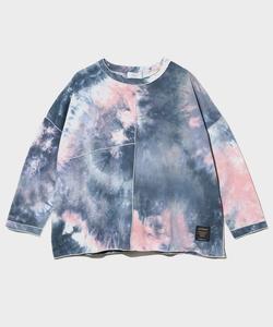 Женская футболка с принтом тай-дай и широким круглым вырезом в стиле рок Gsc Womens Select, цвет Pink