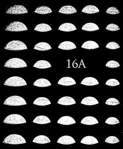 Водные наклейки металлизированные для ногтей - №16А, Raisin