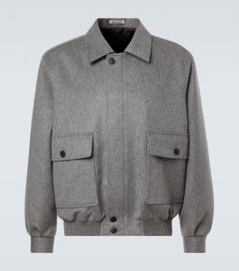 Кашемировый жакет-блузон Auralee, Top Gray