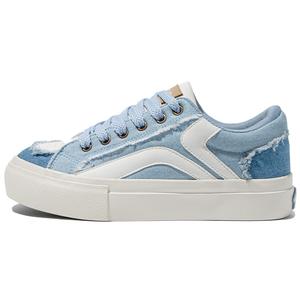 Туфли Pie Shoes Dopamine Пара, Парные скейтборд кроссовки Unisex TUOPIN, Джинсовый синий [Основа с логотипом]