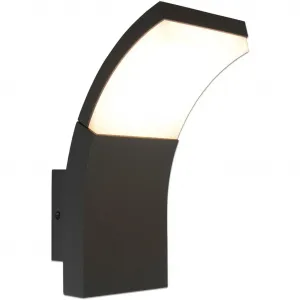 Настенный светильник для наружного использования näve LED Orbis, LED-панель 1 шт., теплый белый свет, настенный светильник для террасы, антрацит, высота: 19,8 см, LED теплый белый Näve, антрацит