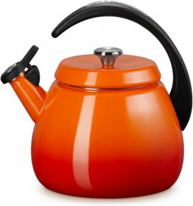 Эмалированный стальной чайник Le Creuset, 2,2 л, с пламенем