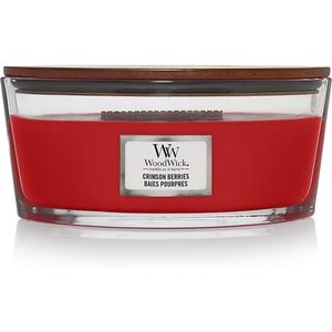 Ароматическая свеча «Малиновые ягоды» с потрескивающим фитилем — время горения до 50 часов Woodwick