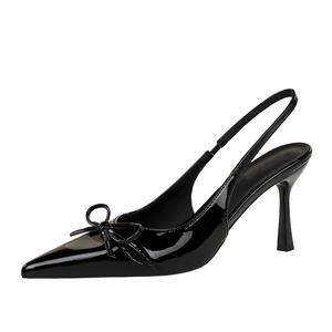 YAFEI XUANYU Стройные каблуки на шпильке 8 см женские черные, цвет Black