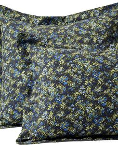 Наволочка из гладкого перкаля, хлопковая, плотность 300 нитей на дюйм Lands' End, Deep sea navy abstract floral, Standard