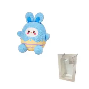 Милые круглые плюшевые кролики из яичной скорлупы, высота 25 см G.DUCKKIDS, синий