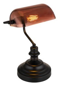 Настольная лампа Globo прозрачный, медного цвета, 25/19/36 см