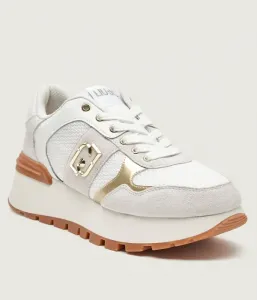 Потрясающие кожаные кроссовки AMAZING 43 BIS Liu Jo, белый