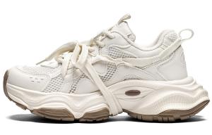 Кроссовки Kappa Chunky Sneakers Women's Low-top Brown, белый