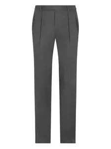 Плиссированные шерстяные брюки Boglioli, серый