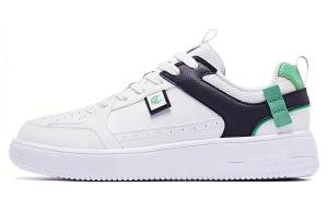 Обувь для скейтбординга Мужская низкая белая/зеленая Qiaodan