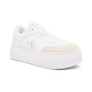 Кроссовки Bold на низкой кружевной платформе, кстати, мл. Calvin Klein, белый