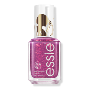Лак для ногтей ограниченной серии Disney Белоснежка - салонное качество. Essie, Fiercest Of Them All (sheer purple with red iridescent flakey pearls)