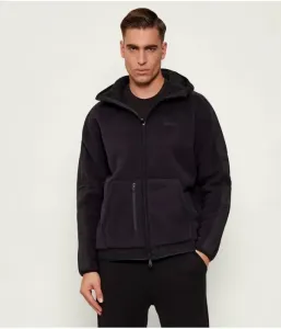 Флисовая толстовка SW_Hole19 relaxed fit Boss Green, черный