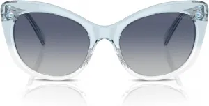 Женские квадратные солнцезащитные очки Swarovski SK6020, Milky Pink/Light Purple Brown