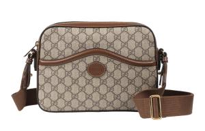 GG Retro Series Холщовая с кожаными вставками сумка-мессенджер, наплечная сумка, кроссбоди унисекс GUCCI