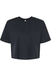 Женская укороченная футболка из джерси BELLA + CANVAS, черный