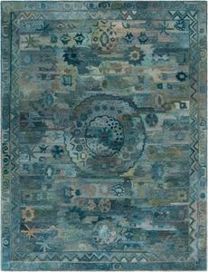 Ковер SAFAVIEH, 305 x 427 см, - коллекция Anatolia - большой - Aqua & Green, ручной работы, идеально для гостиной, спальни, столовой (AN411Y)