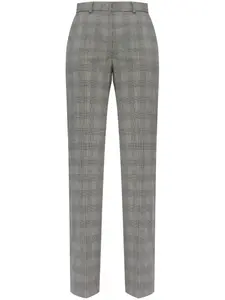 Прямые брюки из вирджинской шерсти SPORTMAX, серый