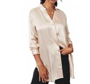 Шелковая блузка Take It Easy в шампанском DRESS FORUM, Champagne