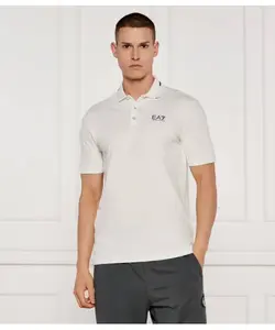 Футболка поло Slim fit Ea7, бежевый