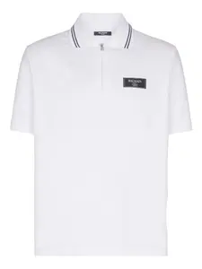 Рубашка поло с монограммой BALMAIN, белый