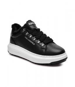 Кроссовки кожаные Karl Lagerfeld Kapri Lug, черный