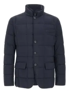 Пуховик с двумя пуговицами спереди Fay, синий