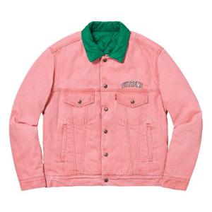 Куртка Supreme x Levi's Quilted Reversible Trucker 'Pink'