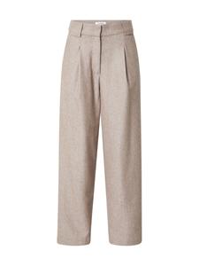 Свободные брюки со складками спереди co'couture, бежевый